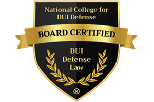 National College for DUI Defense / Board Certified / DUI Defense Law - Badge