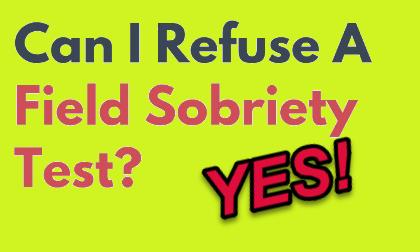 Should I take a field sobriety test requested by a police officer who stopped me and asked me to exit my vehicle? That answer is NO since these non-scientific evaluations are optional, voluntary and the RESULTS can be used against you in court. Remain silent and only give your name and address and say nothing further.