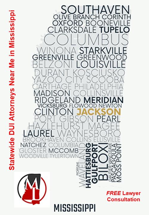 This outline drawing of Mississippi has roughly 50 city names within its borders, symbolizing that our criminal defense attorneys cover the entire state of Mississippi.