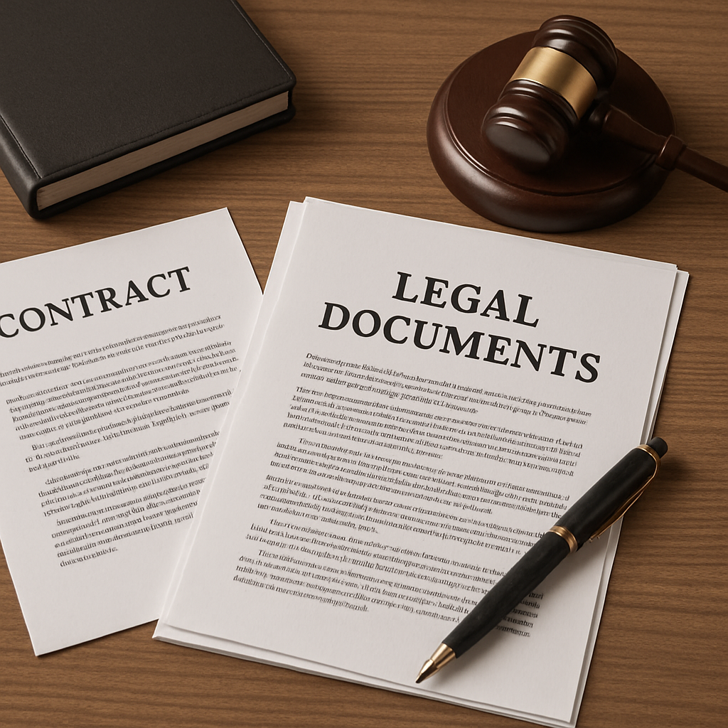 Legal documents for divorce